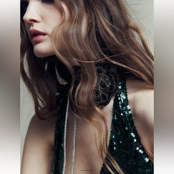 Zara JEWEL FLOWER NECKLACE - Picture 2 of 5